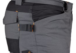 Spodnie robocze Mix&Match, Canvas, wzmocnienia z Cordury, szaro-czarne, rozmiar XS