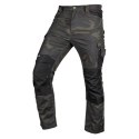 Spodnie robocze Mix&Match, Canvas, wzmocnienia z Cordury, zielone moro, rozmiar XXL
