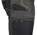 Spodnie robocze Mix&Match, Canvas, wzmocnienia z Cordury, zielone moro, rozmiar M