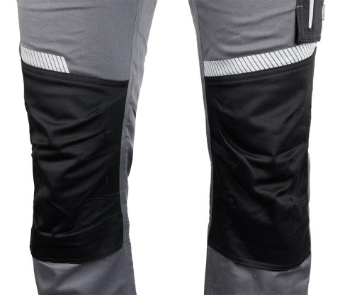 Spodnie robocze Mix&Match, szaro-czarne, rozmiar XL Spodnie robocze Mix&Match, szaro-czarne, rozmiar XL
