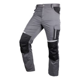 Spodnie robocze Mix&Match, szaro-czarne, rozmiar XXL