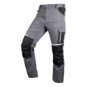 Spodnie robocze Mix&Match, szaro-czarne, rozmiar XXXL