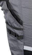 Spodnie robocze Mix&Match, szaro-czarne, rozmiar XXXL