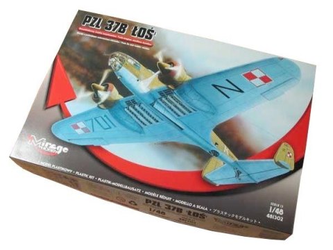 Model plastikowy pzl 37b Łoś samolot bombowy
