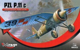 Model plastikowy pzl p-11c wersja z bombami