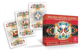 Karty polska sztuka ludowa podwójne