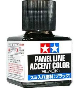 Panel accent black
