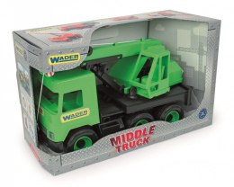 Dźwig zielony 38 cm middle truck w kartonie