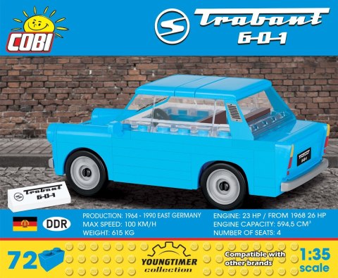 Klocki 72 elementów trabant 601 Klocki 72 elementów trabant 601