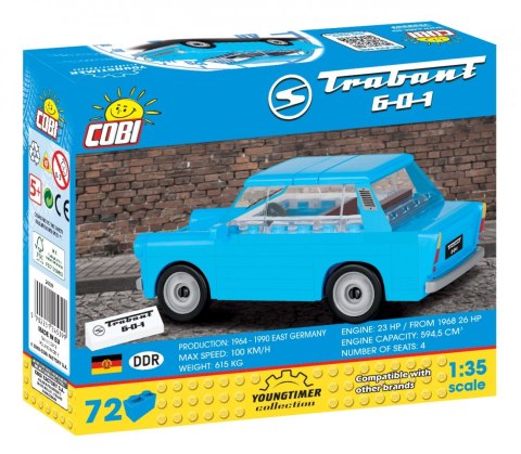 Klocki 72 elementów trabant 601 Klocki 72 elementów trabant 601