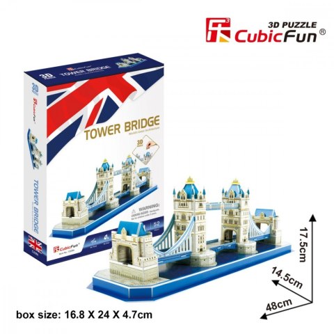 Puzzle 3d tower bridge 52 elementy Puzzle 3d tower bridge 52 elementy