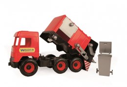 Śmieciarka czerwona middle truck w kartonie