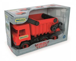 Wywrotka czerwona middle truck w kartonie