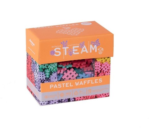 Klocki konstrukcyjne waffle mini pastel 300 elementów Klocki konstrukcyjne waffle mini pastel 300 elementów