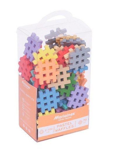 Klocki waffle mini pastel 70 elementów Klocki waffle mini pastel 70 elementów