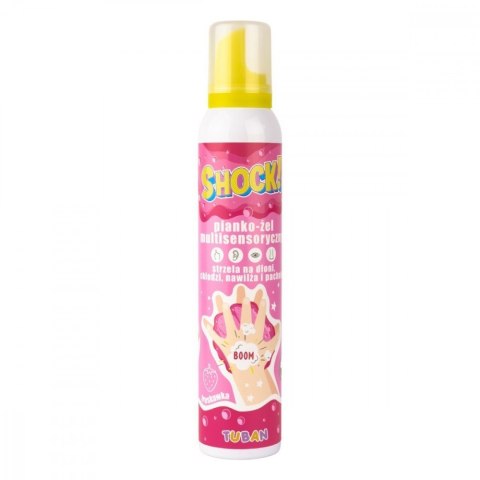 Pianko-żel multisensoryczny shock! truskawkowy Pianko-żel multisensoryczny shock! truskawkowy