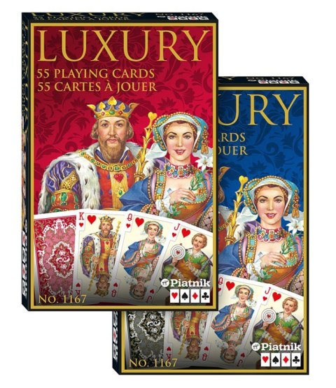 Karty pojedyncze luxury talia 55 kart Karty pojedyncze luxury talia 55 kart