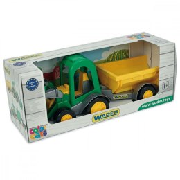 Traktor ładowarka z przyczepą farmer w kartonie