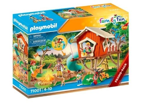 Klocki zestaw z figurkami family fun 71001 domek na drzewie ze zjeżdżalnią Klocki zestaw z figurkami family fun 71001 domek na drzewie ze zjeżdżalnią