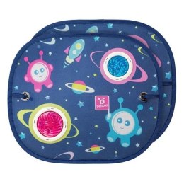 Osłona przeciwsłoneczna na szybę okrągła - space collection 2-pak