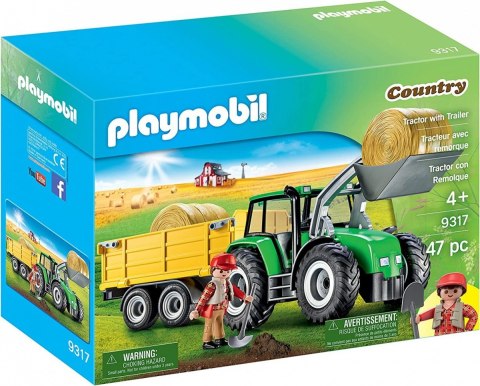 Zestaw figurek country 9317 traktor z przyczepą Zestaw figurek country 9317 traktor z przyczepą