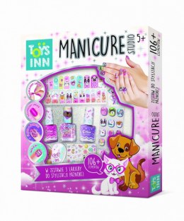 Zestaw manicure studio 3 lakiery zwierzęta