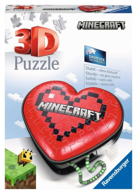 Puzzle 3d 54 elementy minecraft serce Puzzle 3d 54 elementy minecraft serce
