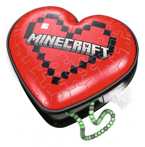 Puzzle 3d 54 elementy minecraft serce Puzzle 3d 54 elementy minecraft serce