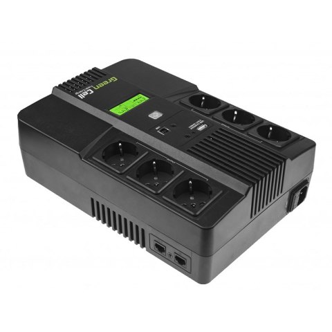 Green Cell - Zasilacz awaryjny UPS AiO 600VA 360W Green Cell - Zasilacz awaryjny UPS AiO 600VA 360W