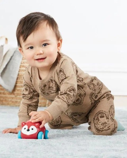 Samochodzik z napędem pull&go - lis Samochodzik z napędem pull&go - lis