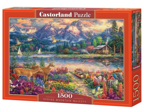 Puzzle 1500 elementów spring mountain majesty Puzzle 1500 elementów spring mountain majesty