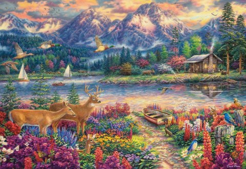 Puzzle 1500 elementów spring mountain majesty Puzzle 1500 elementów spring mountain majesty