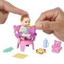 Lalka barbie dziecko i akcesoria - mycie zębów