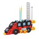 Klocki konstrukcyjne mini waffle - przyborniki pojazdy 140 elementów