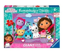 Puzzle 125 elementów gigant koci domek gabi