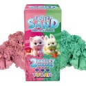 Piasek fluffy - zestaw różowy i zielony