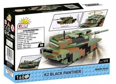 Klocki k2 black panther 160 elementów Klocki k2 black panther 160 elementów