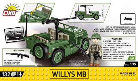 Klocki willys mb 132 elementy Klocki willys mb 132 elementy