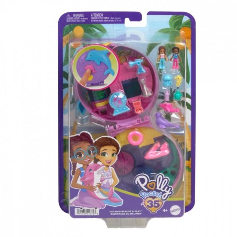 Zestaw figurek polly pocket akwarium delfina zestaw kompaktowy Zestaw figurek polly pocket akwarium delfina zestaw kompaktowy