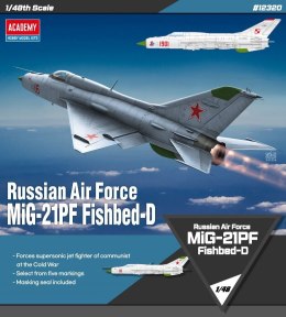 Model plastikowy mig-21pf polskie malowanie 1/48