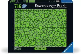 Puzzle 736 elementów krypt neon zielony