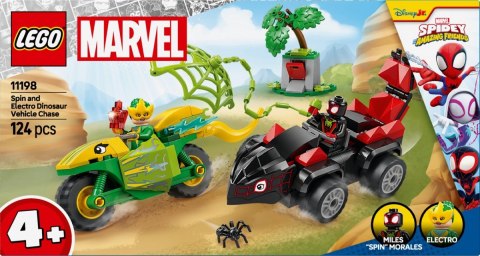 Klocki spidey 11198 pościg spina za electro w dinopojeździe Klocki spidey 11198 pościg spina za electro w dinopojeździe