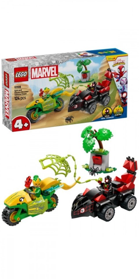Klocki spidey 11198 pościg spina za electro w dinopojeździe Klocki spidey 11198 pościg spina za electro w dinopojeździe