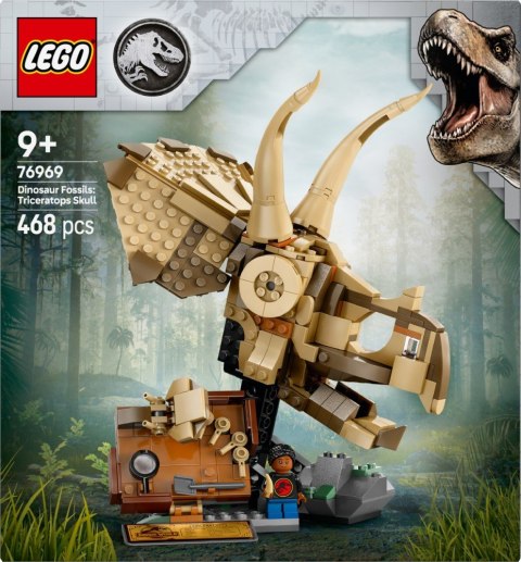 Klocki jurassic world 76969 szkielety dinozaurów: czaszka triceratopsa Klocki jurassic world 76969 szkielety dinozaurów: czaszka triceratopsa