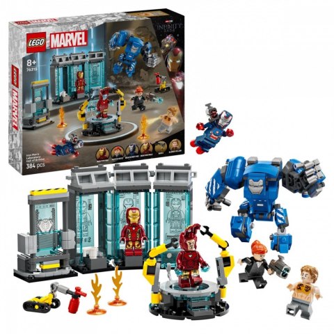 Klocki super heroes 76315 laboratorium iron mana: zbrojownia Klocki super heroes 76315 laboratorium iron mana: zbrojownia