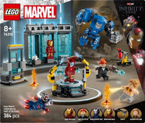 Klocki super heroes 76315 laboratorium iron mana: zbrojownia Klocki super heroes 76315 laboratorium iron mana: zbrojownia