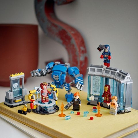 Klocki super heroes 76315 laboratorium iron mana: zbrojownia Klocki super heroes 76315 laboratorium iron mana: zbrojownia