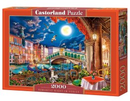 Puzzle 2000 elementów romantyczna noc w wenecji