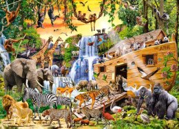 Puzzle 300 elementów dzikie zwierzęta arka