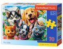 Puzzle 70 elementów pieski kotki pets selfie